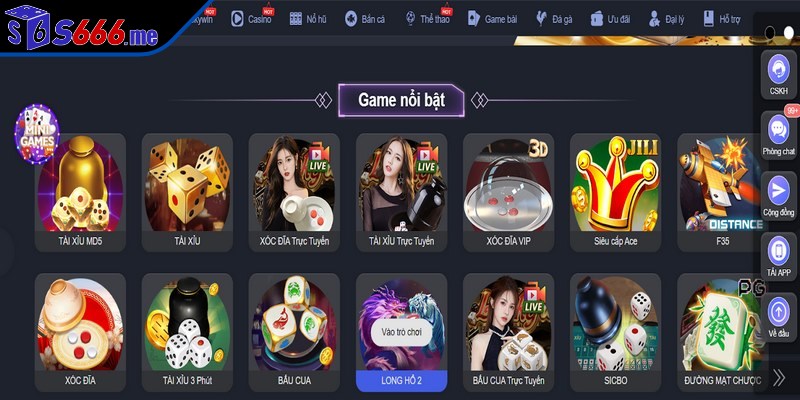 Khi tìm hiểu về S666 là gì không thể bỏ qua kho game khủng