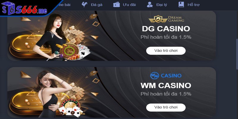 WM Casino chắc chắn là cái tên quen thuộc của rất nhiều người